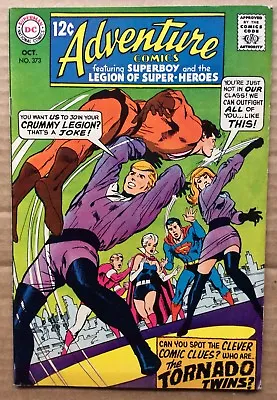 Buy ADVENTURE COMICS #373 (1968) DC Silver Age Superboy, Legion Of Super-Heroes F/VF • 24.33£