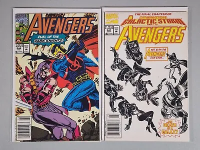 Buy Avengers Vol 1 #344 & 347 VF- To VF Newsstand Marvel 1992 • 4.72£