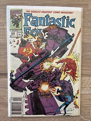 Buy Marvel Comics Fantastic Four #344  Bronze Age 1990 Rare Newsstand Variant • 12.99£
