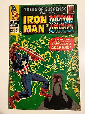 Buy Tales Of Suspense #82 1966 Silver Age 1st Adaptoid Captain America, Iron Man FN+ • 15.18£
