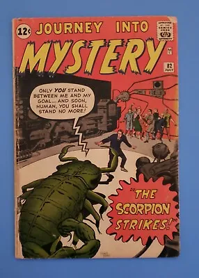 Buy Journey Into Mystery #82 GD+ Pre-Hero Marvel Silver Age Horror Comic 1962 • 82.98£