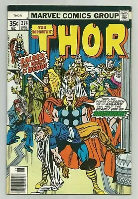 Buy Thor #274 ~ Death Of Balder The Brave ~ 1st App. Hugin & Munin ~ Fn 1978 Marvel • 12.78£