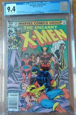 Buy The Uncanny X-Men #155 CGC 9.4 Marvel 1982 1st App. Of The Brood • 78.87£