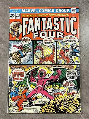 Buy Fantastic Four 140 VG+ Key! Marvel Comics 1973 Bronze Age-Origin Of Annihilus! • 9.59£