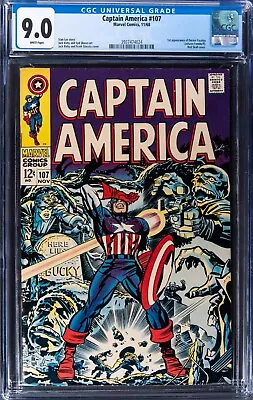 Buy 1968 Marvel Captain America #107 CGC 9.0 1st Appearance Of Doctor Faustus • 139.91£