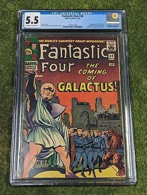 Buy 1966 Fantastic Four #48 CGC 5.5 1st App Of Galactus And Silver Surfer • 1,358.38£