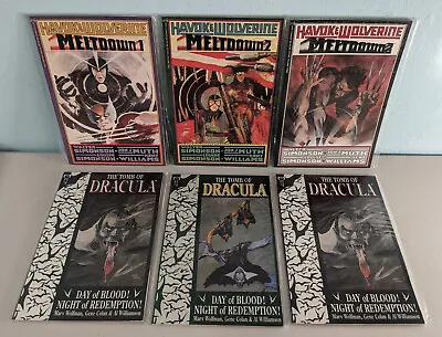 Buy Havok And Wolverine Meltdown #1 #2 #3 + Tomb Of Dracula Comics Bundle • 9.50£