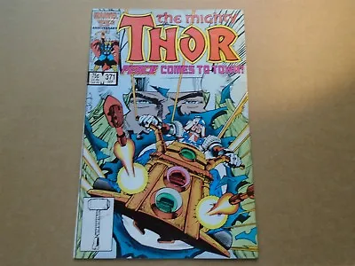 Buy THE MIGHTY THOR #371 1st Justice Peace TVA Marvel Comics 1986 Midgrade FN • 14.95£