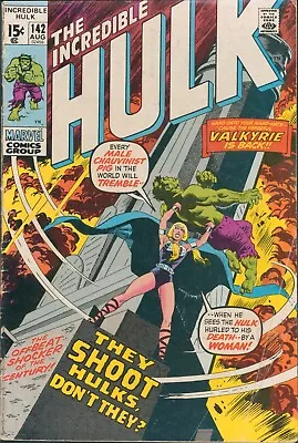 Buy The Incredible Hulk #142 ~ Marvel Comics 1971 ~ G • 18.39£
