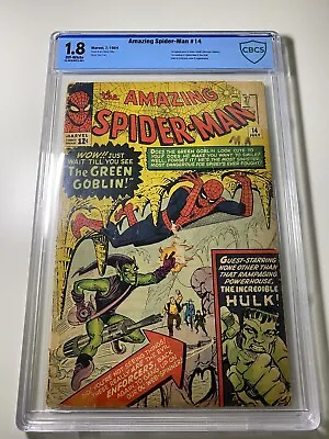 Buy Amazing Spider-Man #14 (1964) CBCS 1.8 1st Appearance Green Goblin! NOT CGC  • 1,120.05£