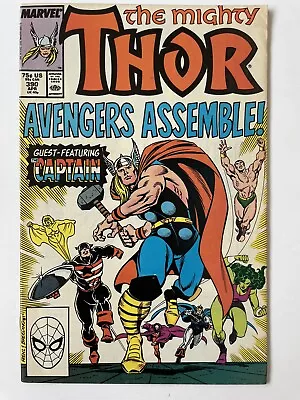 Buy The Mighty Thor#390 1988 F/VF Cap Wields Hammer! 🔥 • 7.12£