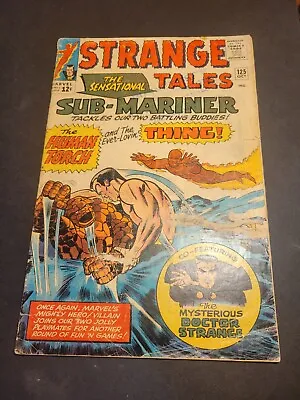 Buy Strange Tales#125 1964 TORCH, THING VS. SUB-MARINER, DR.STRANGE VS. MORDO VG+ • 19.82£