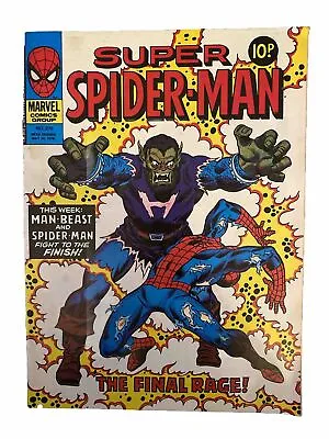 Buy Super Spider-Man Comic No 276 Date 24/05/1978 -  Vintage Marvel Comics • 3.99£