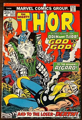 Buy The Mighty Thor #217 (1973) 1st App Krista High Grade VF+ 8.5 • 23.71£