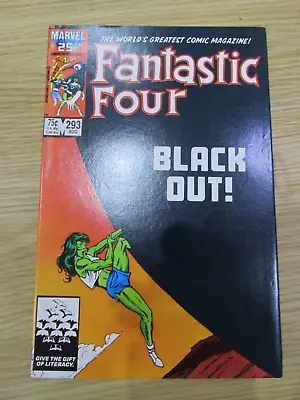 Buy Marvel Fantastic Four #293 August 1986 Very Good Condition • 1.99£