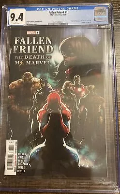 Buy Fallen Friend: The Death Of Ms. Marvel #1 CGC 9.4 Kaare Andrews Cover 9/23 • 23.68£