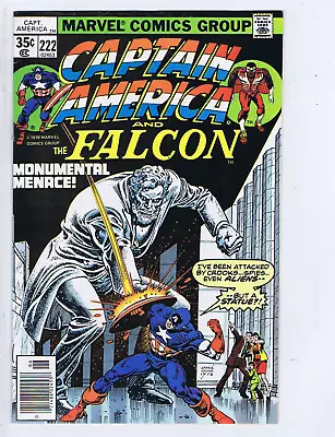 Buy Captain America And The Falcon #222 Marvel 1978 The Monumental Menace ! • 15.81£