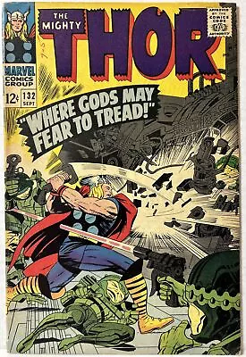 Buy Thor 132 (1966) 1st App Of Ego The Living Planet In Cameo *FN* • 23.71£