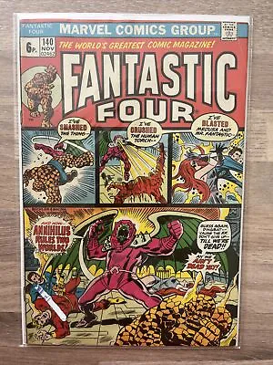 Buy Marvel Comics Fantastic Four #140 1976 Bronze Age • 22.99£