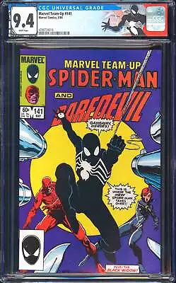 Buy Marvel Team-Up #141 CGC 9.4 (1984) 1st Black Costume! Tied With #252 L@@K! • 203.47£