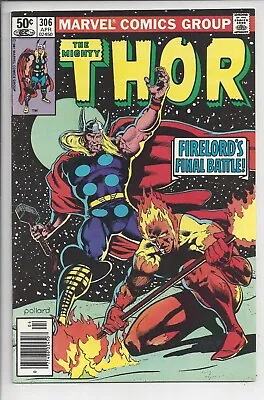 Buy Thor #306 & #305 -VF (8.0) 2 Book Lot - Newsstand Copies - Gabriel  & Firelord • 15.86£