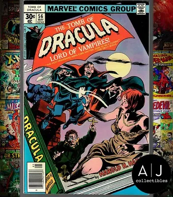 Buy Tomb Of Dracula #56 Newsstand - Vampire - Horror - 1977 - FN/VF 7.0 • 4.44£