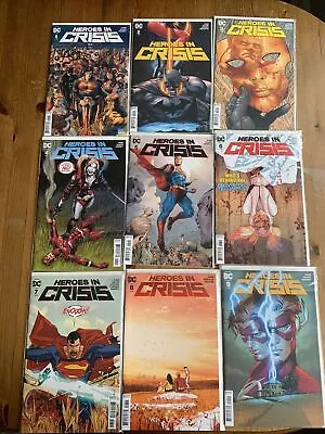 Buy Heroes In Crisis 1-9 DC Comics Complete Set Tom King Clay Mann • 18£