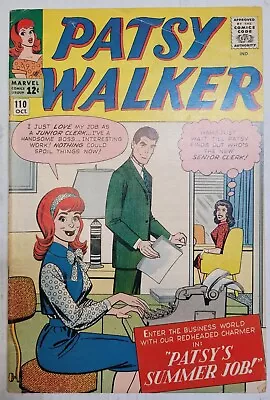 Buy PATSY WALKER Vol 1 #110 October 1963 - Bard Publishing - Marvel - Silver Age • 15.93£