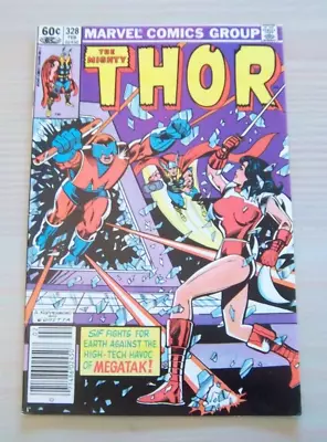 Buy The Mighty Thor #328 1st Appear. Megatak, Lady Sif - Marvel  - 1983 Great Cond • 3.96£