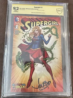 Buy Supergirl #1 (DC 2015)- Jonboy Meyers Comic Con Box Variant- SIGNED CBCS 9.2! • 79.94£