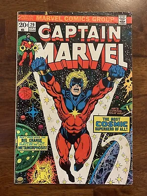 Buy Captain Marvel #29 VG 1973 Classic Jim Starlin Cover • 16.09£