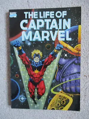 Buy THE LIFE OF CAPTAIN MARVEL 1st EDITION MARVEL COMICS PAPERBACK....JIM STARLIN • 7.49£