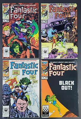 Buy (4) Fantastic Four #290 291 292 293 Lot Run Marvel Comics Hitler Nick Fury • 15.71£