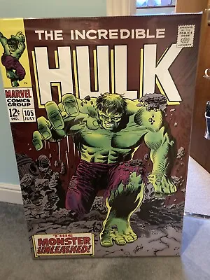 Buy The Incredible Hulk #105 Boxed Canvas Signed By Stan Lee Limited Edition 78/195 • 650£