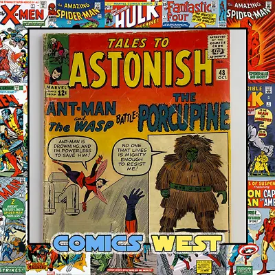 Buy TALES TO ASTONISH #48  * 3.5 (VG-) *  First App. PORCUPINE!  Jack Kirby!  1963 • 51.97£