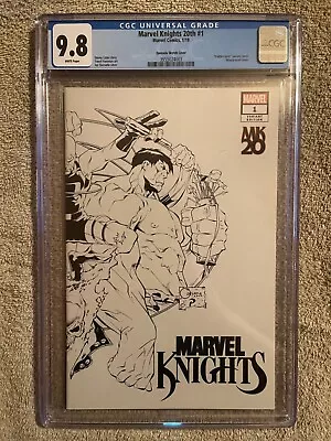 Buy Marvel Knights 20th # 1 , CGC 9.8 , Ltd 1:200 Sketch Variant , Joe Quesada !! • 213.46£