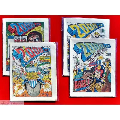 Buy 2000AD Prog 60 61 62 63 Brian Bolland Art 4 Comic Books 29 4 78 1978 (set 2514 . • 48£