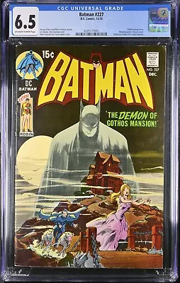 Buy Batman #227 - Cgc 6.5 - Ow/wp - Fn+ Classic Neal Adams Cover • 680.52£