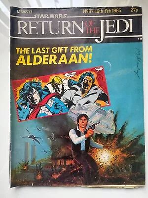 Buy Star Wars Weekly Return Of The Jedi No.87 Marvel Comic UK. • 1.75£