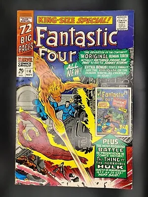 Buy Fantastic Four Annual #4 1966 1st Golden Human Torch ~ Stan Lee/jack Kirby • 51.52£