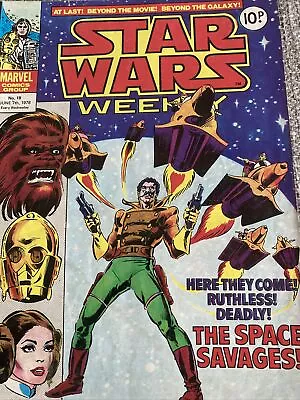 Buy Star Wars 18 UK Weekly Marvel Comic 1978 • 5£