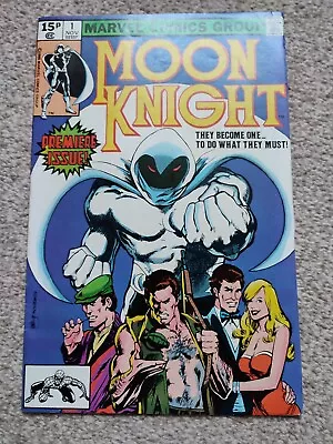 Buy MOON KNIGHT #1 - 1980 Marvel Comic Book - Origin, First Solo, Pence Copy • 7.50£