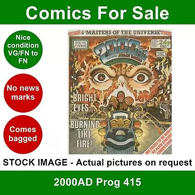 Buy 2000AD Prog 415 Comic - Nice VG/FN Clean - NO FREE GIFT - 27 April 1985 • 3.99£