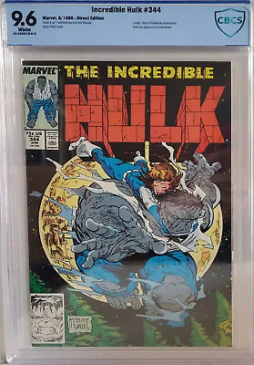 Buy The Incredible Hulk #344 CBCS 9.6 Todd McFarlane • 166.23£