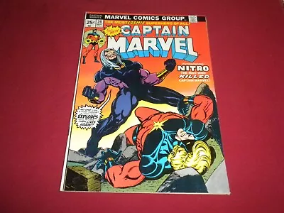 Buy BX2 Captain Marvel #34 Marvel 1974 Comic 9.0 Bronze Age 1ST NITRO! SEE STORE! • 53.88£