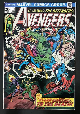 Buy Avengers #118 Defenders War! Marvel Comics 1973 (F/VF) • 11.82£