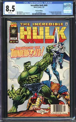 Buy Incredible Hulk #449 Cgc 8.5 White Pages// 1st Appearance Thunderbolts Id: 53238 • 80.43£