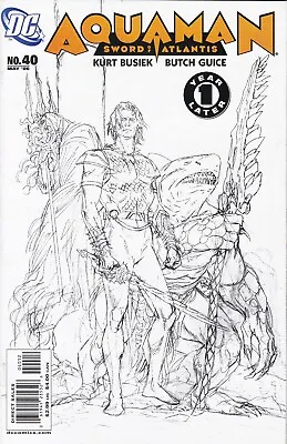 Buy AQUAMAN (Sword Of Atlantis) #40 - Sketch VARIANT Cover • 4.99£