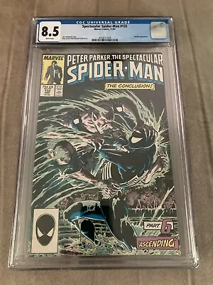 Buy Spectacular Spider-Man #132 1987 VF+ (8.5) CGC, White Pages • 23.65£