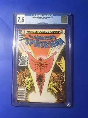 Buy Amazing Spider-Man Annual 16 Newsstand Cgc 7.5 1st Monica Rambeau Captain Marvel • 115.66£